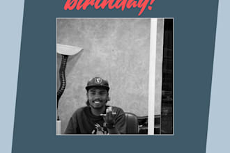 design eye catching birthday posters and invitations