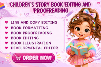 edit and format your kids book storybook and childrens manuscript editing