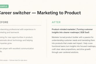 rewrite your linkedin, bio, or short web copy