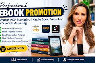 ebook promotion amazon KDP marketing kindle book promotion and booktok marketing