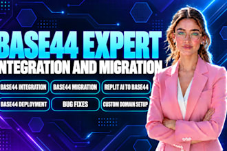 do base44 expert, base44 integration, migration, replit ai, deployment