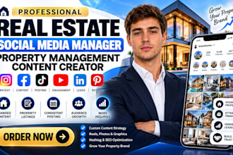 be your real estate social media manager property management content creator