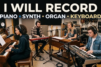 record piano, synth, organ, keyboard for your song