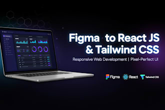 convert figma to react js or tailwind CSS