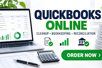 do quickbooks online cleanup, catch up bookkeeping and bank reconciliation