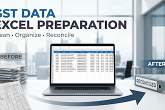 prepare and organize your gst data in excel