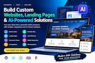 build custom websites landing pages with ai