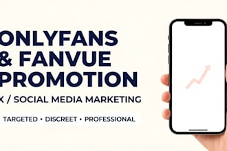 boost onlyfans fanvue with x marketing, chatter and manage to promote  subs