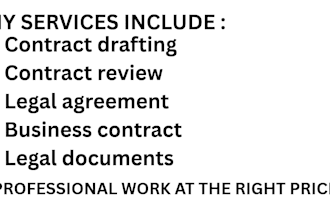 draft, review, edit, and revise contracts and legal agreements