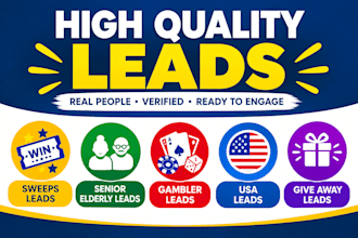 give sweeps leads, senior elderly leads, gambler leads, usa leads, give awaylead