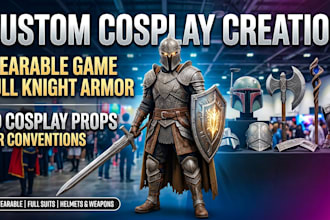 custom cosplay creation wearable game full knight armor 3d cosplay props for co