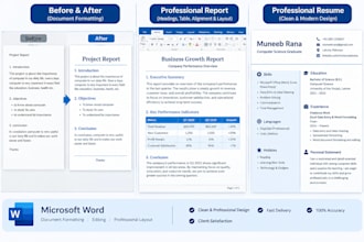 format and edit professional microsoft word documents