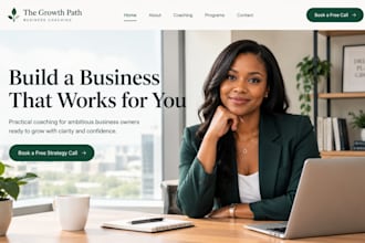 build wix business coach website and coaching website booking website