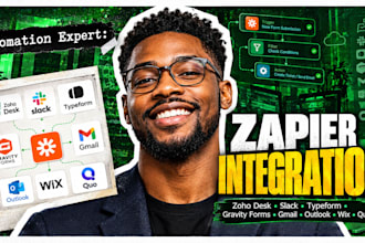 zapier integration zoho desk slack typeform gravity forms gmail outlook wix quo