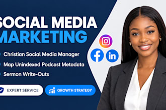 christian social media manager, map unindexed podcast metadata, sermon clip