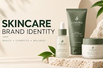 create a stunning skincare brand identity and beauty branding