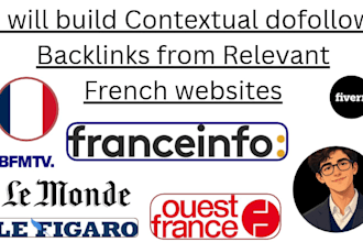build contextual dofollow backlinks from relevant french websites