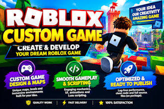 create and develop a custom roblox game