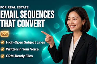 write a real estate email sequence that gets you booked viewings