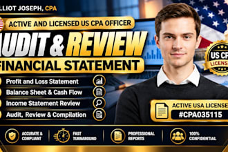 prepare audit report, audited financial statements, profit and loss, CPA audit