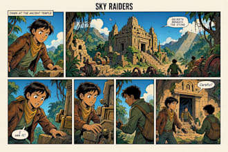 craft cinematic comic scenes with expressive artwork