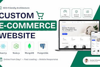develop a professional full stack e commerce website