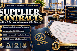 draft a bulletproof supplier agreement as a US attorney