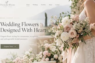 build squarespace wedding florist website floral studio site bridal florist site