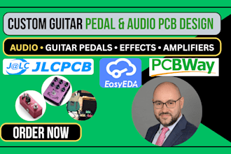 design custom pcb boards for audio devices and guitar pedals