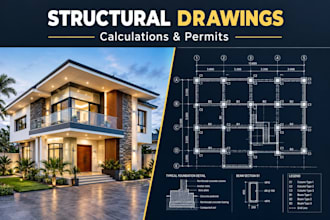structural drawings calculation report, engineering design