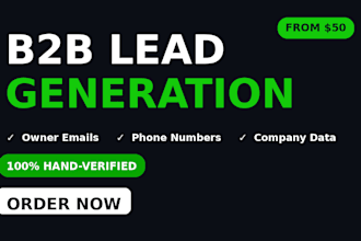 build a hand verified b2b lead list with owner emails