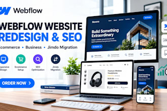 design redesign webflow jimdo ecommerce business website monthly seo optimizing