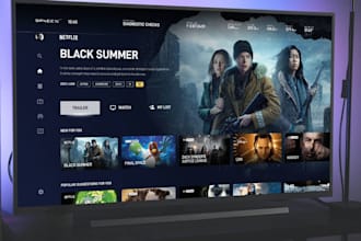 build an iptv website, admin panel and android TV app