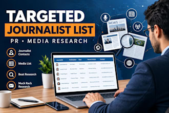 build a targeted journalist and media list for your PR campaign