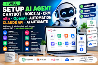 setup ai agent chatbot voice ai CRM n8n openai automation claude API ai automate