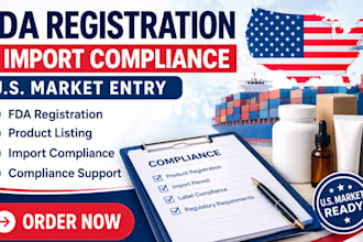 handle fda registration import permit product compliance product listing support
