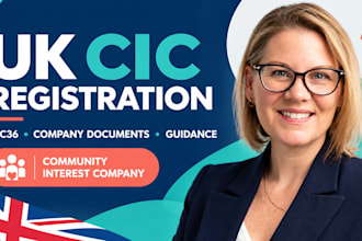 register your UK cic community interest company and prepare cic document