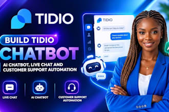build tidio chatbot, ai chatbot, live chat and customer support automation
