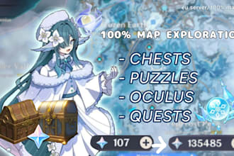 be your genshin impact pilot for 100 map exploration