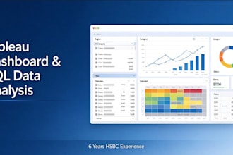 business analyst for tableau dashboard and sql data analysis