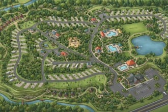 design 2d and 3d campground,campsite and rv park maps