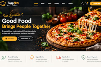 build a restaurant website with menu and online ordering