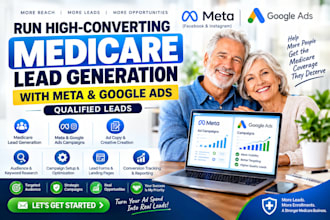 run high medicare lead generation with meta and  google ads qualified leads