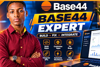 do base44 expert base44 bug fixing base44 integration base44 web app deploy