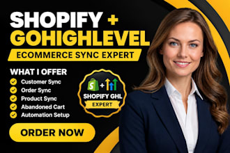 build gohighlevel shopify oauth ghl one click ecommerce sync expert