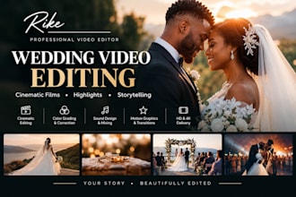 edit your wedding video into a cinematic highlight film