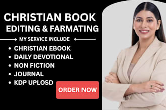 be your pro christian book editor, journal line edit