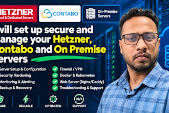 set up secure and manage your hetzner contabo or on premise servers