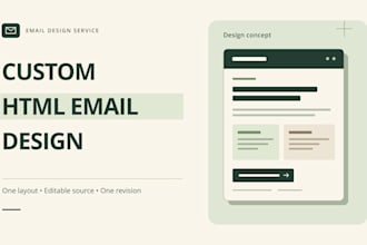 create one promotional HTML email from your content