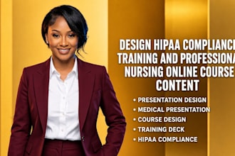 design hipaa compliance training and professional nursing online course content